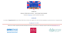 Desktop Screenshot of choirs.org.uk