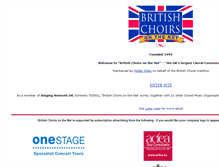 Tablet Screenshot of choirs.org.uk
